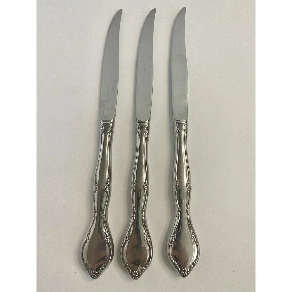 Sears Roebuck Tradition USA LAKEWOOD Set Of 3 Steak Knives (Oneida Pattern)